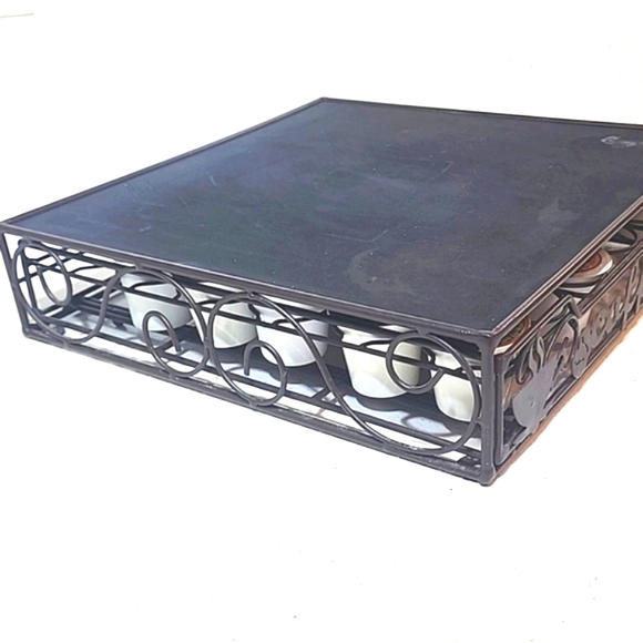 Coffee Pod Storage Drawer. Ornate Metal With Absorption Pad. Holds 36 Pods - Picture 6 of 9